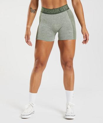 Dámské Šortky Gymshark Flex Zelene Olivy Zelené | CZ 3914WNB